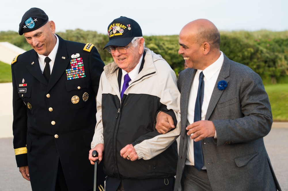 Utah Beach Ceremony