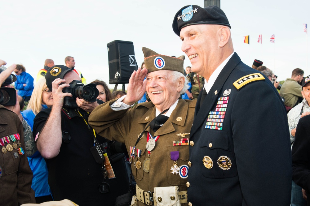 Utah Beach Ceremony