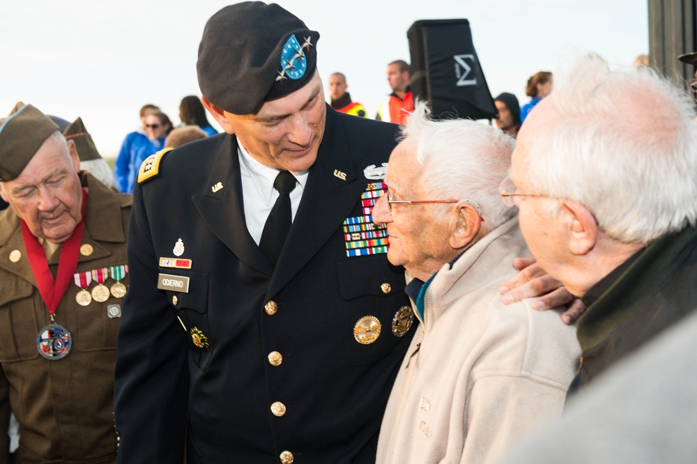 Utah Beach Ceremony