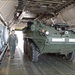 Strykers loaded on C-5 for trip to Baltics
