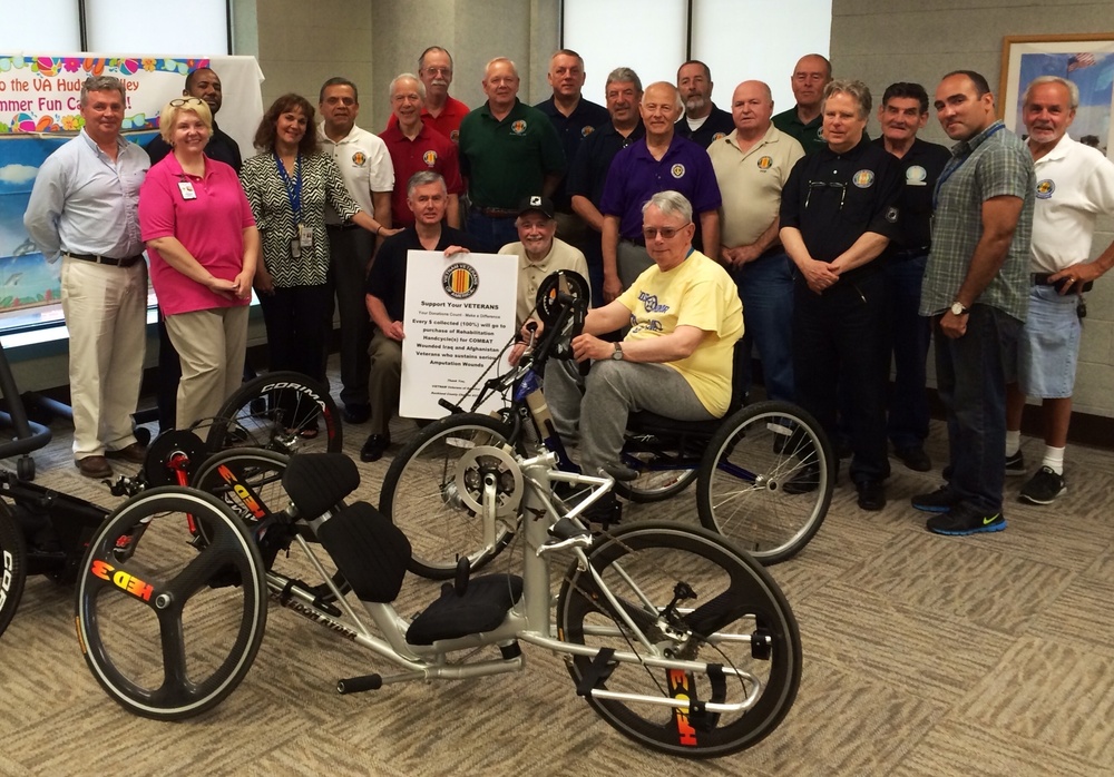 Vet organizations donate $12K in handcycles to VA Hudson Valley