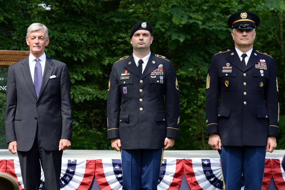 Army leaders launch Army birthday events, present Purple Hearts