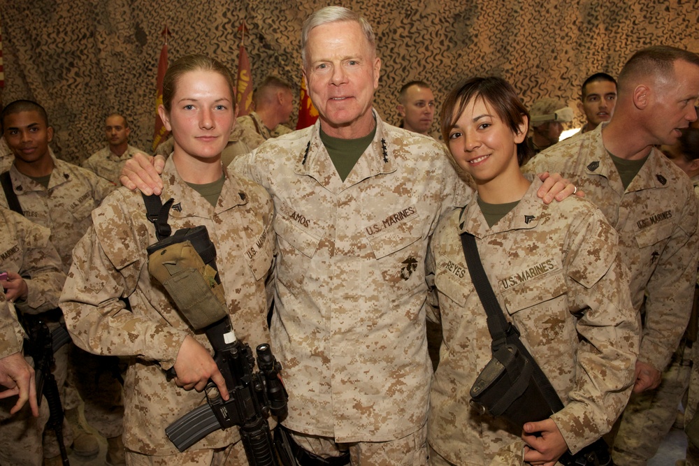 Marine commandant at Camp Bastion, Afghanistan