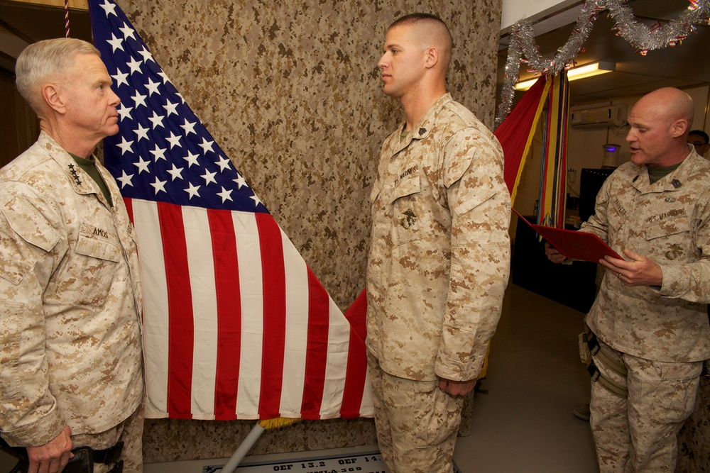 Re-enlistment ceremony