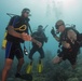 US Navy divers and Belizean Coast Guard divers work together during Southern Partnership Station '14
