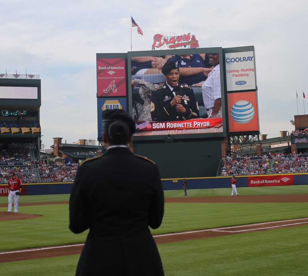 Atlanta Braves Honors U.S. Army's 239th Birthday