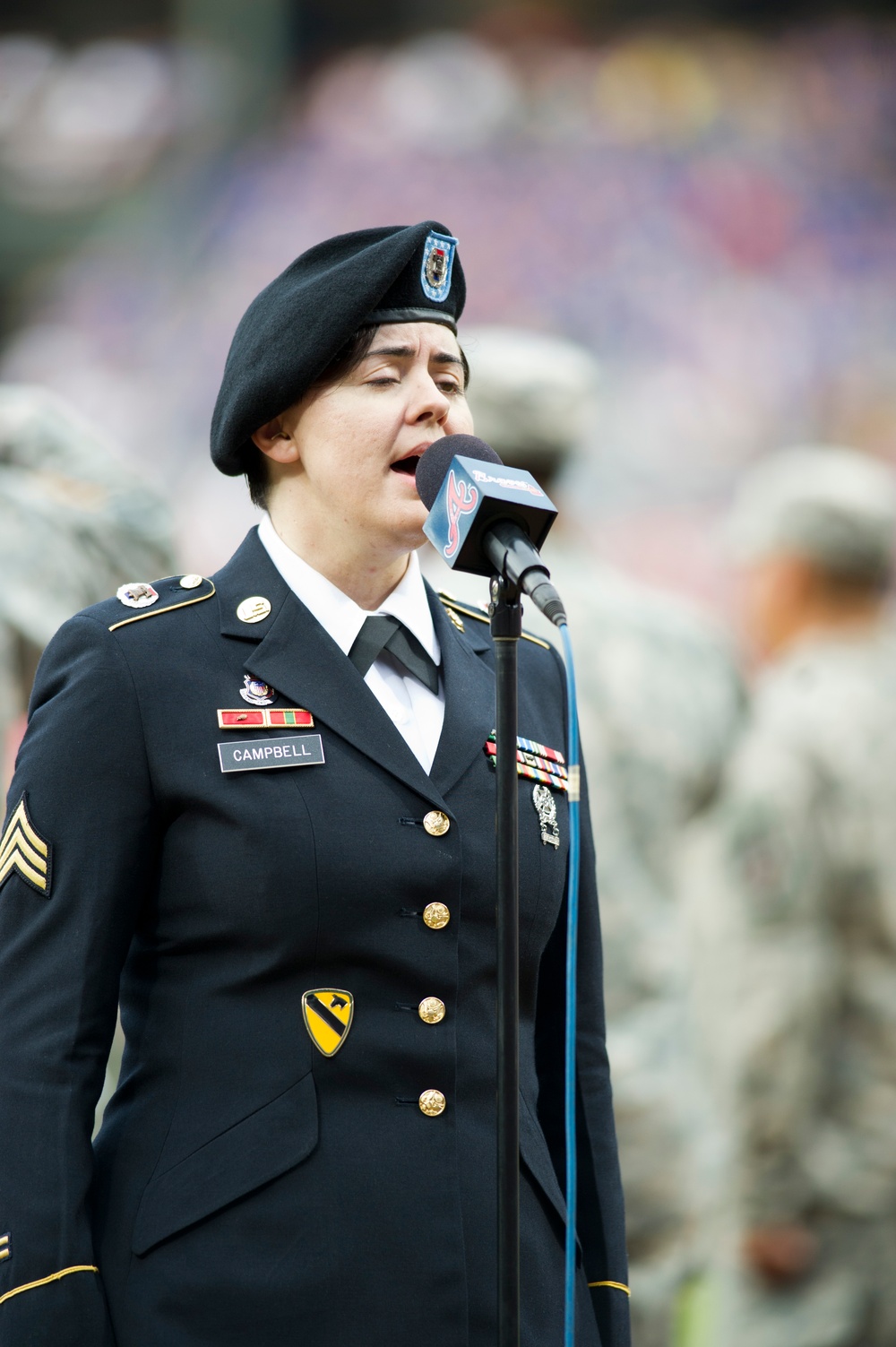 Atlanta Braves honors US Army's 239th birthday