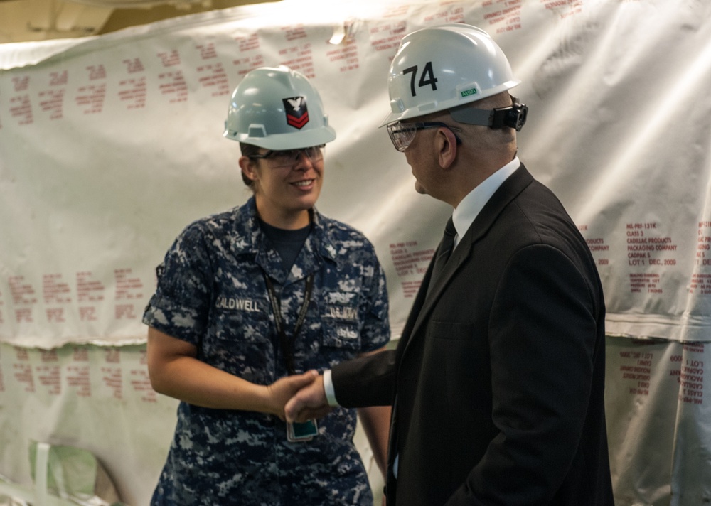 Stennis visited by deputy assistant secretary of defense for maintenance