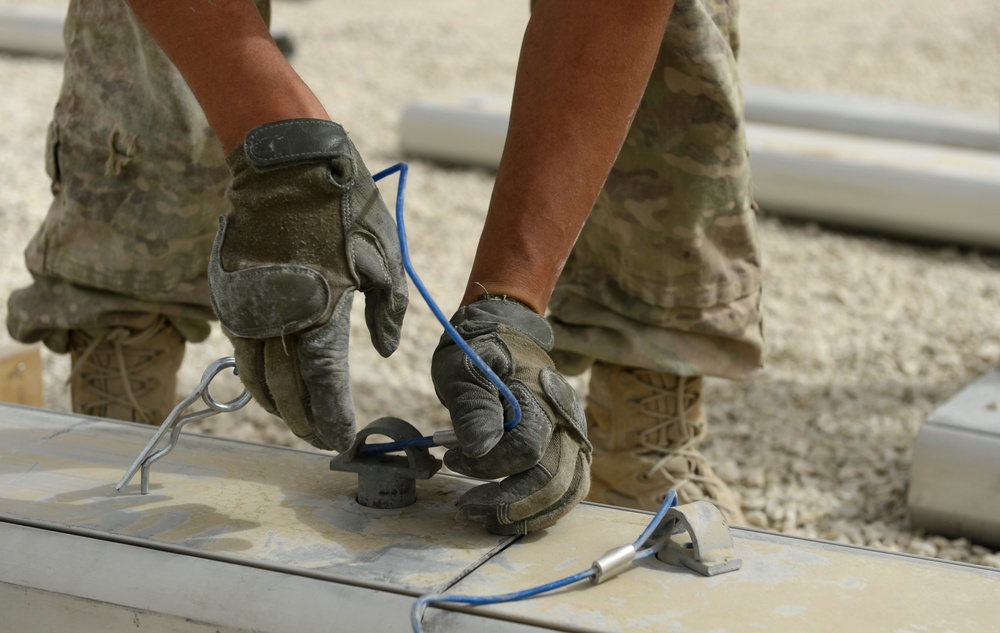 Prime BEEF Builds Dome Shelter on Camp Marmal