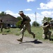 Marines and sailors of BSRF perform tatical movements during Agile Spirit 14