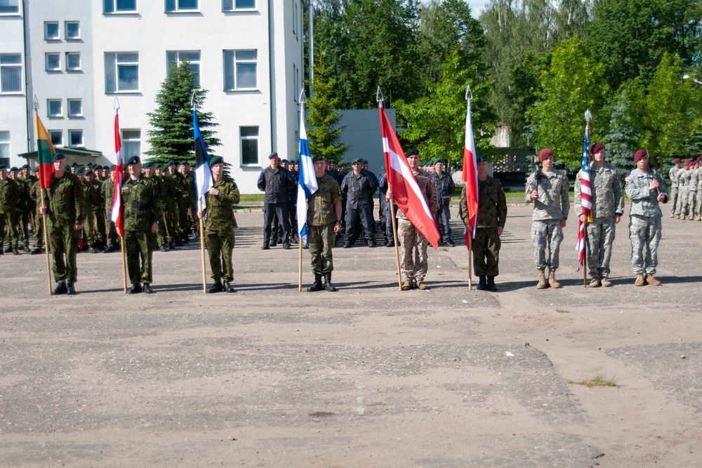 173rd Airborne participates in opening ceremony for Operation Saber Strike 04