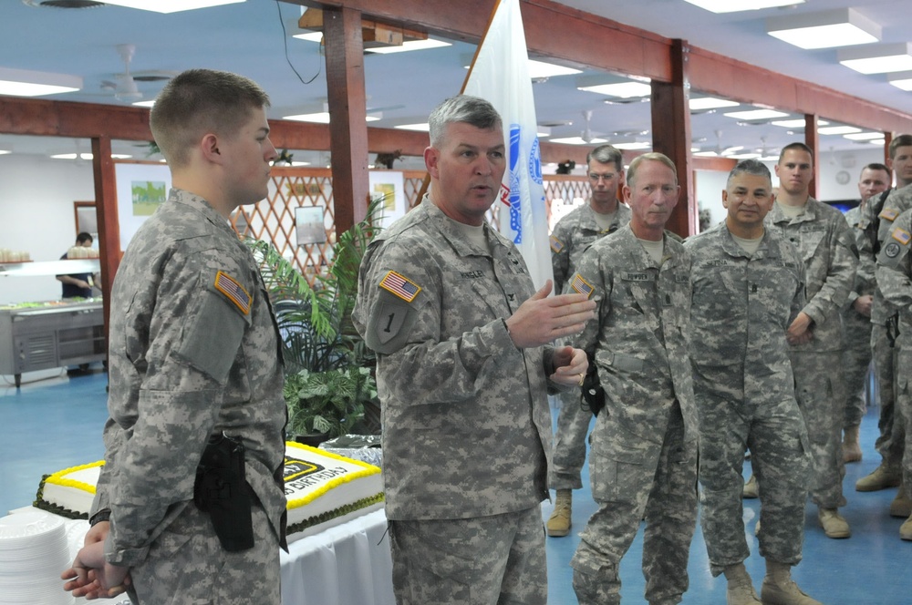 MNBG-E Commander addresses U.S. Soldiers