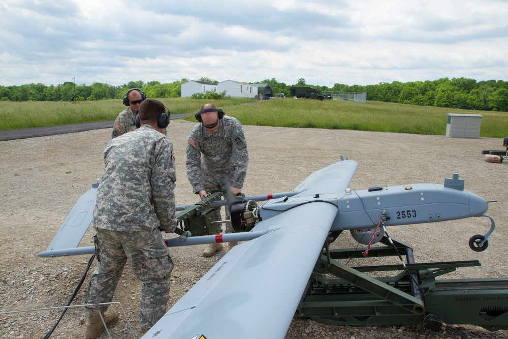 UAV's Support 76th IBCT Training