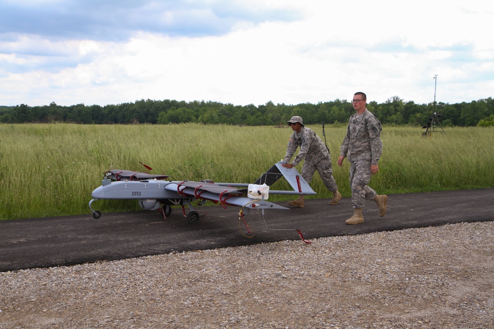 UAV's Support 76th IBCT Training