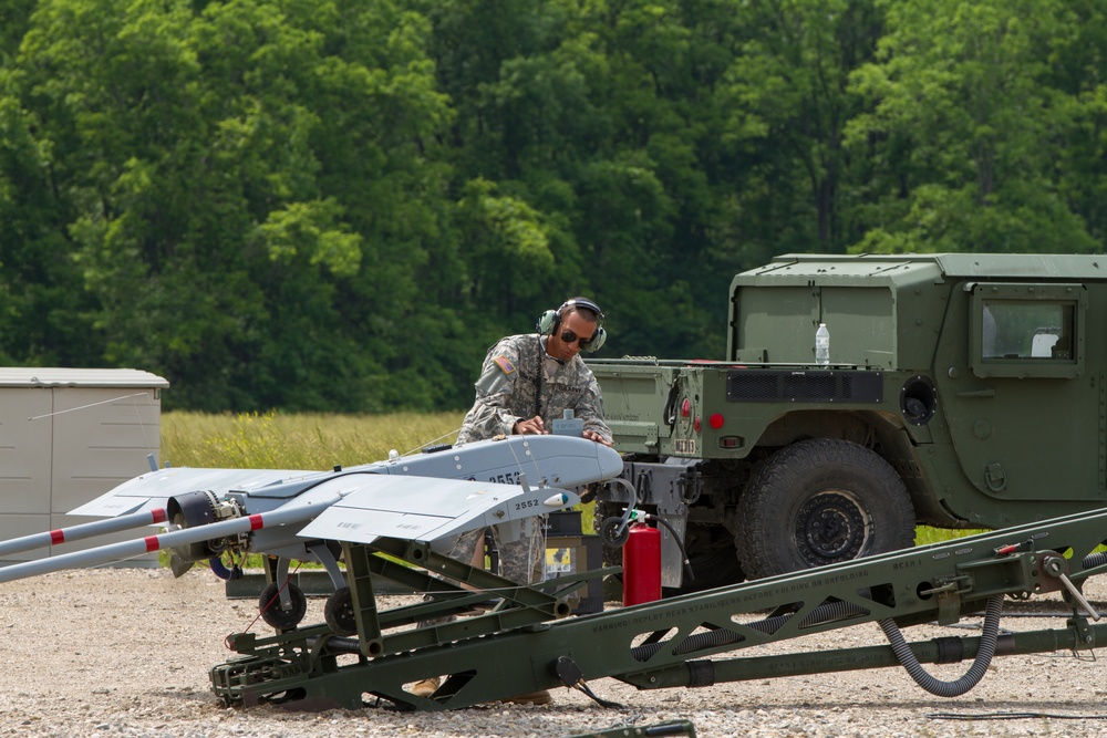 UAV's Support 76th IBCT Training