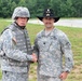 Indiana state adjutant general and state command sergeant major visit 76th IBCT Soldiers during annual training