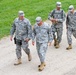 Indiana state adjutant general and state command sergeant major visit 76th IBCT Soldiers during annual training