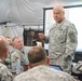 Indiana state adjutant general and state command sergeant major visit 76th IBCT Soldiers during annual training