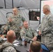 Indiana state adjutant general and state command sergeant major visit 76th IBCT Soldiers during annual training