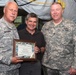 Indiana state adjutant general and state command sergeant major visit 76th IBCT Soldiers during annual training