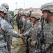 Indiana state adjutant general and state command sergeant major visit 76th IBCT Soldiers during annual training