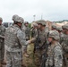 Indiana state adjutant general and state command sergeant major visit 76th IBCT Soldiers during annual training