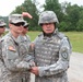 Indiana state adjutant general and state command sergeant major visit 76th IBCT Soldiers during annual training