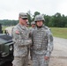 Indiana state adjutant general and state command sergeant major visit 76th IBCT Soldiers during annual training