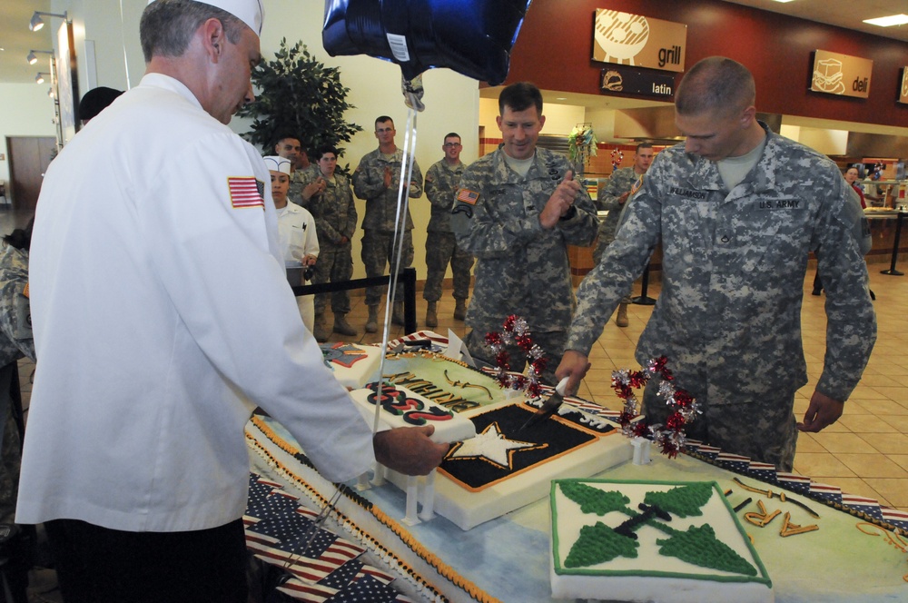 Let them eat cake: Troops celebrate Army birthday