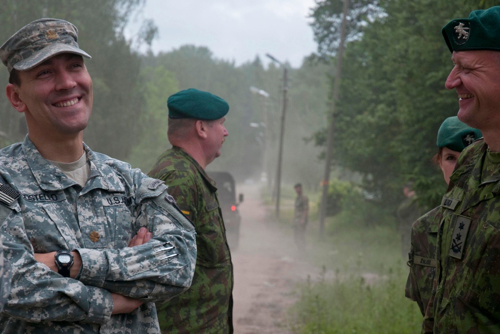 US Army Europe commanding general visits Lithuania during Saber Strike 2014