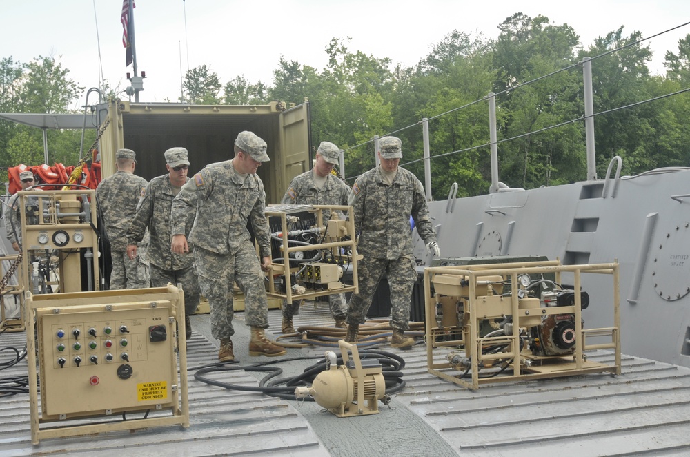 Army watercraft participate in QLLEX