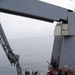 USS San Diego conducts crane operations