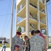 VES 8th graders jump towers