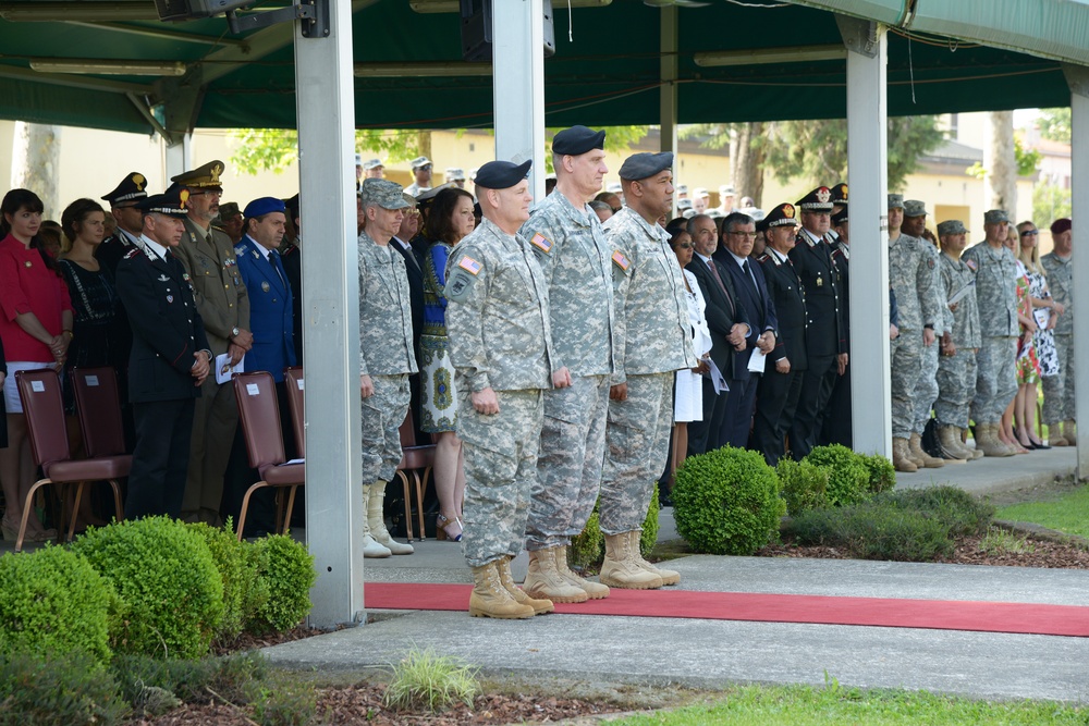 Change of command ceremony SETAF/ US Army Africa