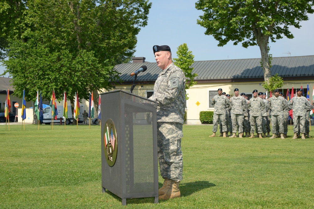 Change of command ceremony SETAF/ US Army Africa