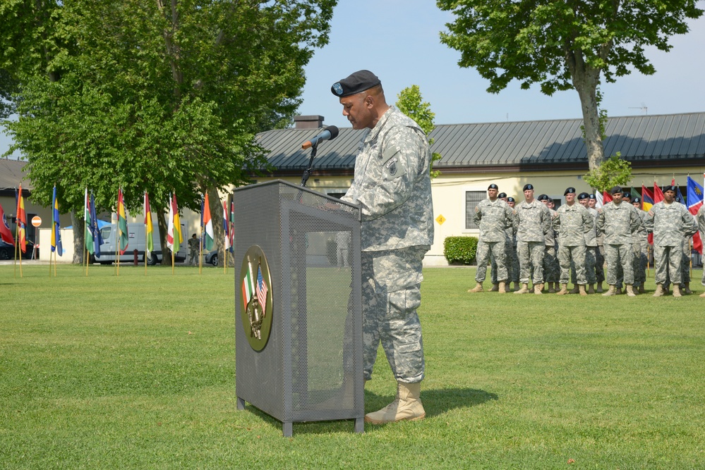 Change of command ceremony SETAF/ US Army Africa