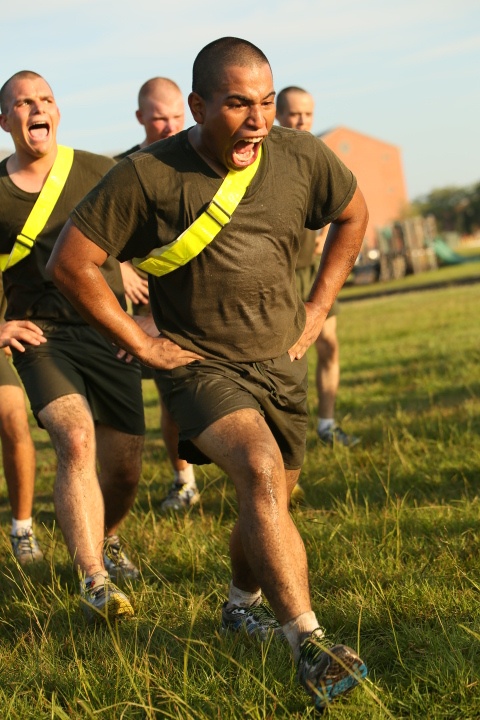 Photo Gallery: Marine recruits strengthen bodies, minds during physical training on Parris Island