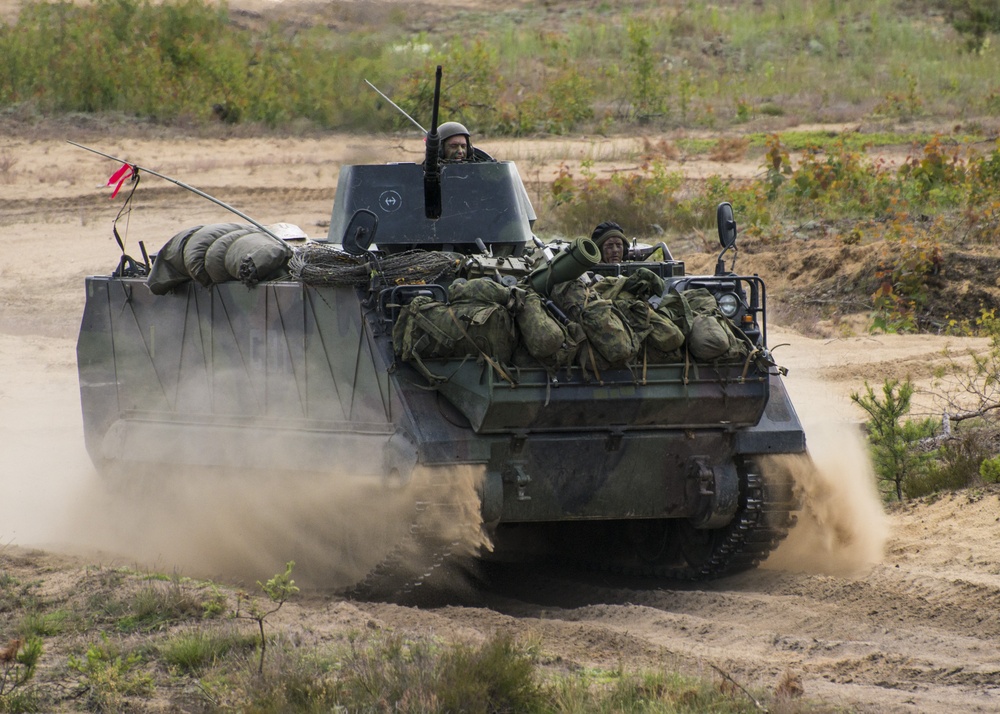 Soldiers test their combat skills and interoperability during a multinational field training exercise