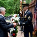 Mount Vernon Wreath Laying, Present Purple Hearts