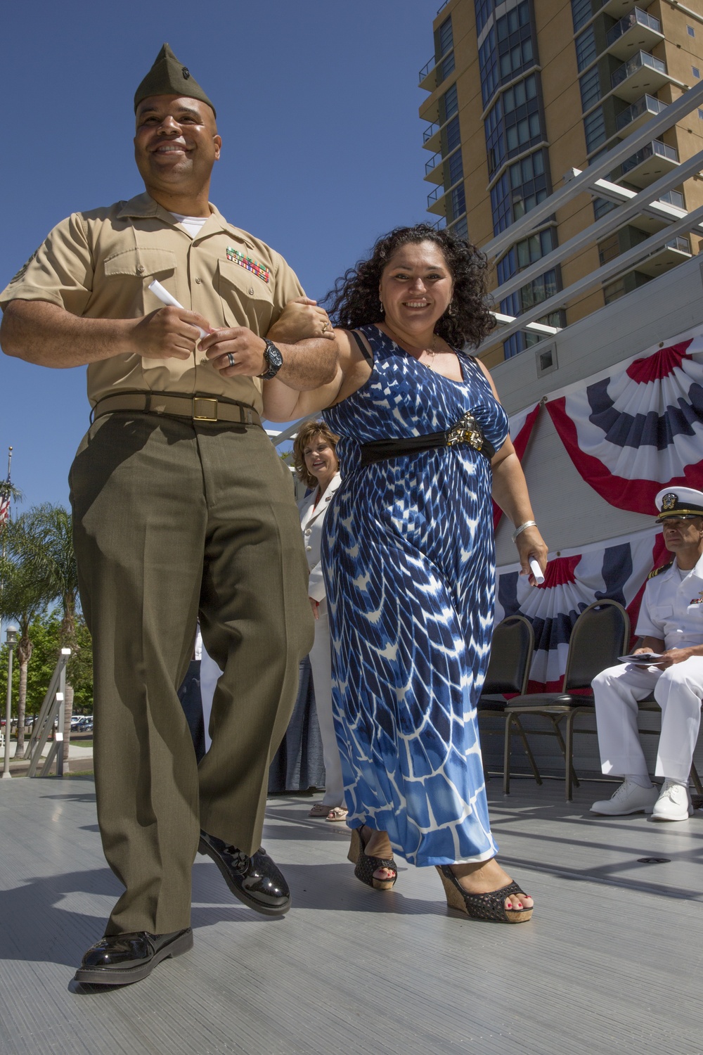 Couple reunited for educational recognition