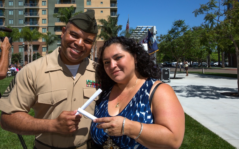 Couple reunited for educational recognition