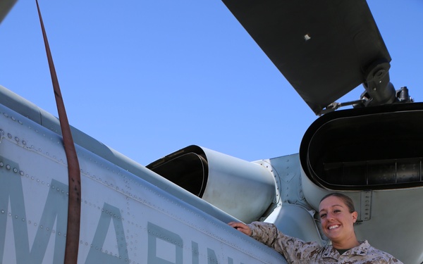 Marine hopes to one day help heal mentally wounded veterans as a social worker for Navy and Marine Corps