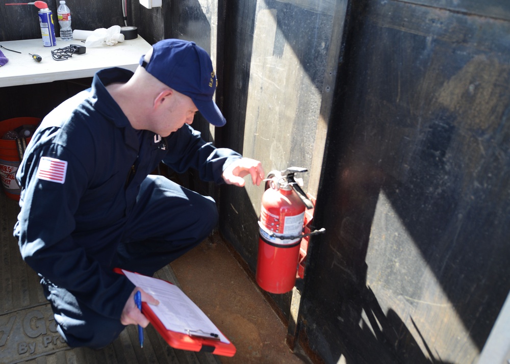 Coast Guard conducts gold dredging vessel inspections in Nome, Alaska