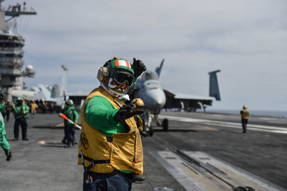 USS Ronald Reagan flight deck operations