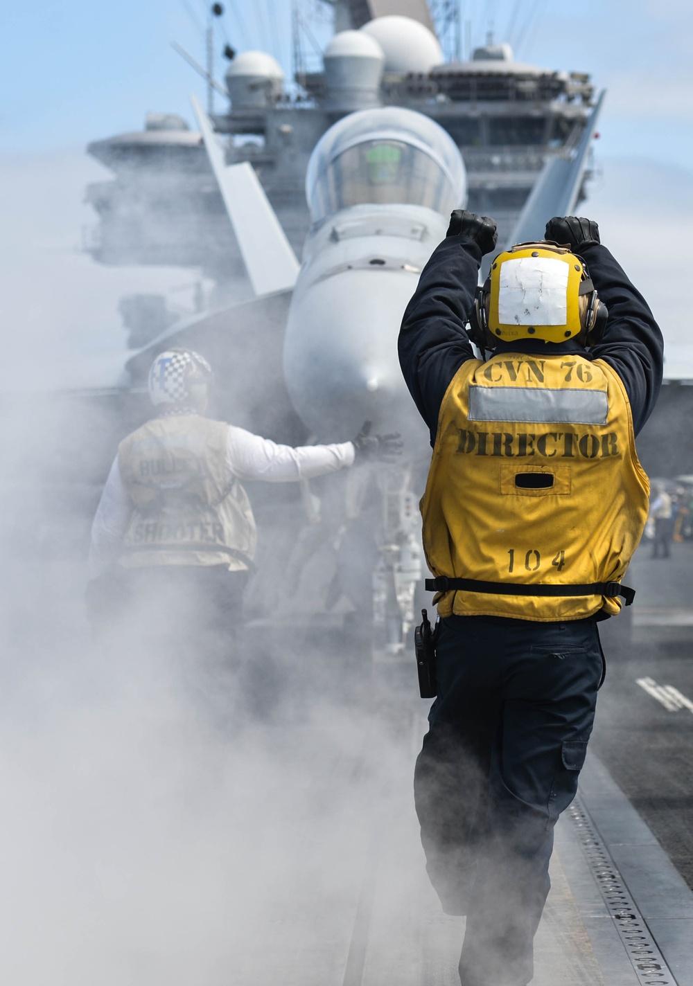 USS Ronald Reagan flight deck operations