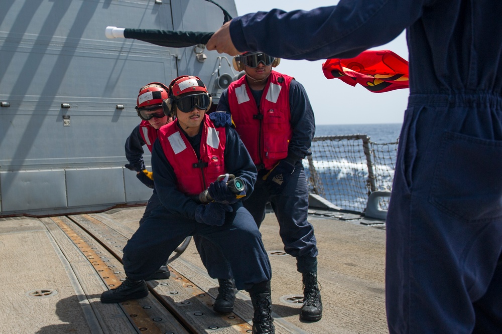 USS Truxtun underway operations