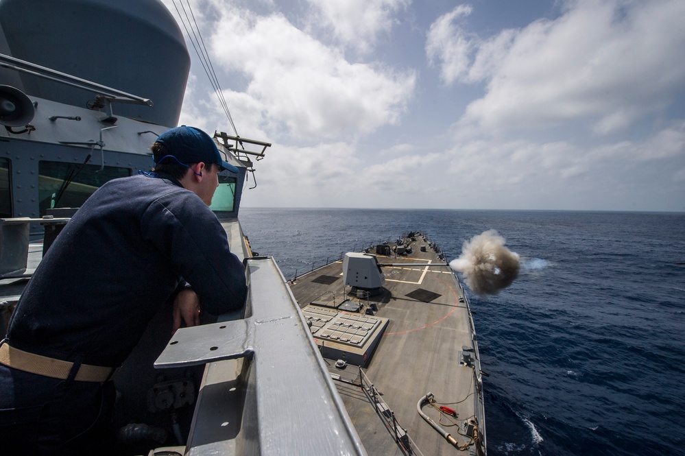 USS Truxtun underway operations