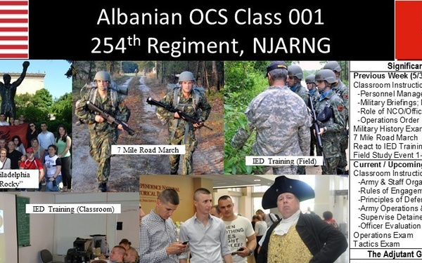 Albanian OCS Class 001 Information Brief Week 5, as of June 6, 2014
