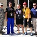 Women’s recumbent cycling medal ceremony at the 2014 US Army Warrior Trials