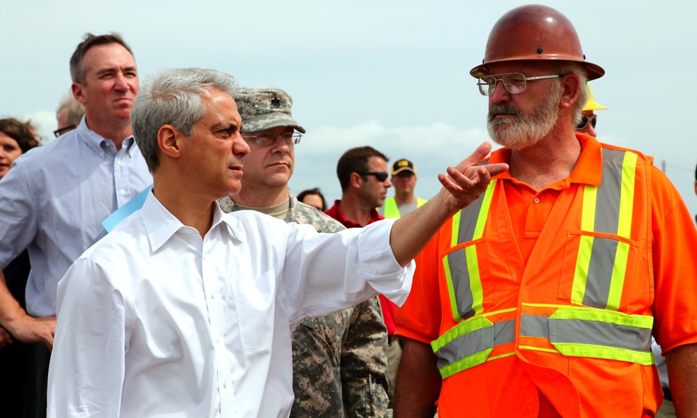 Corps of Engineers, Mayor Emanuel attend press conference for Chicago's Northerly Island